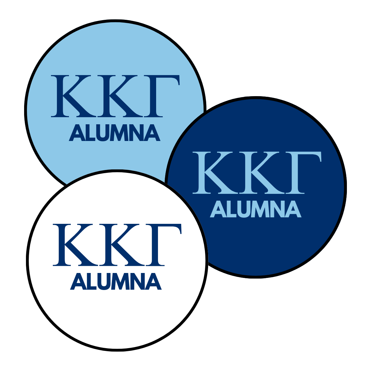 Kappa Kappa Gamma Alumna Button