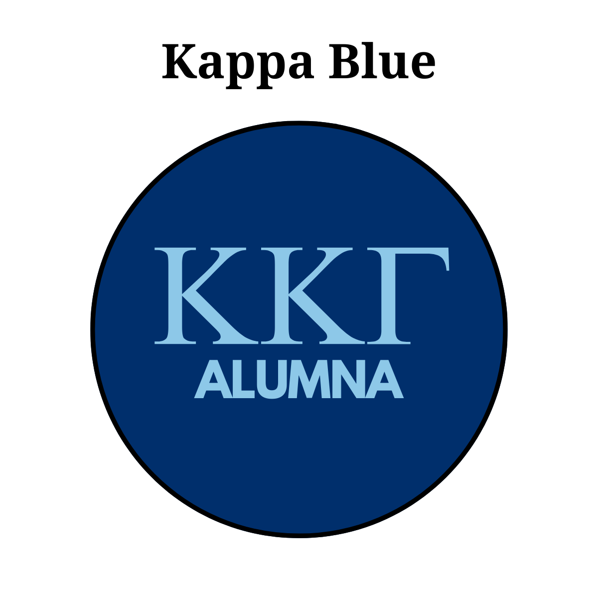Kappa Kappa Gamma Alumna Button