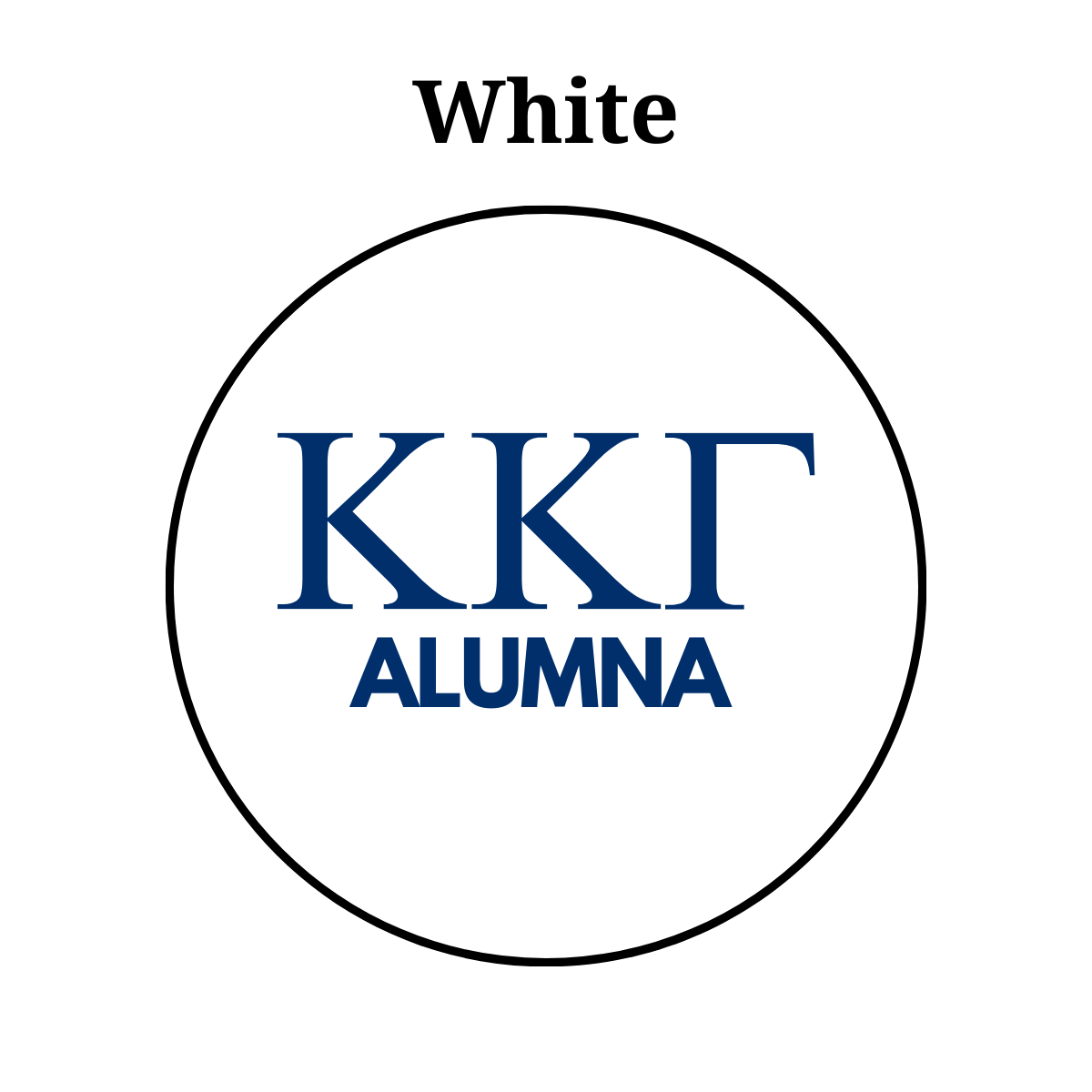 Kappa Kappa Gamma Alumna Button