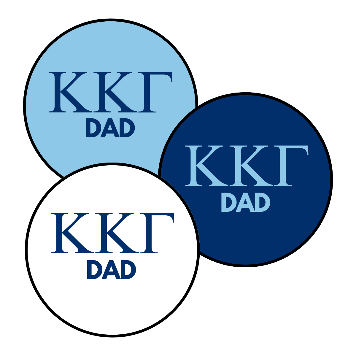 Kappa Kappa Gamma Dad Button