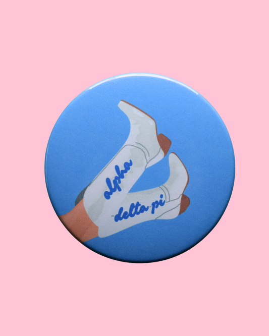 Alpha Delta Pi Blank Boot Button