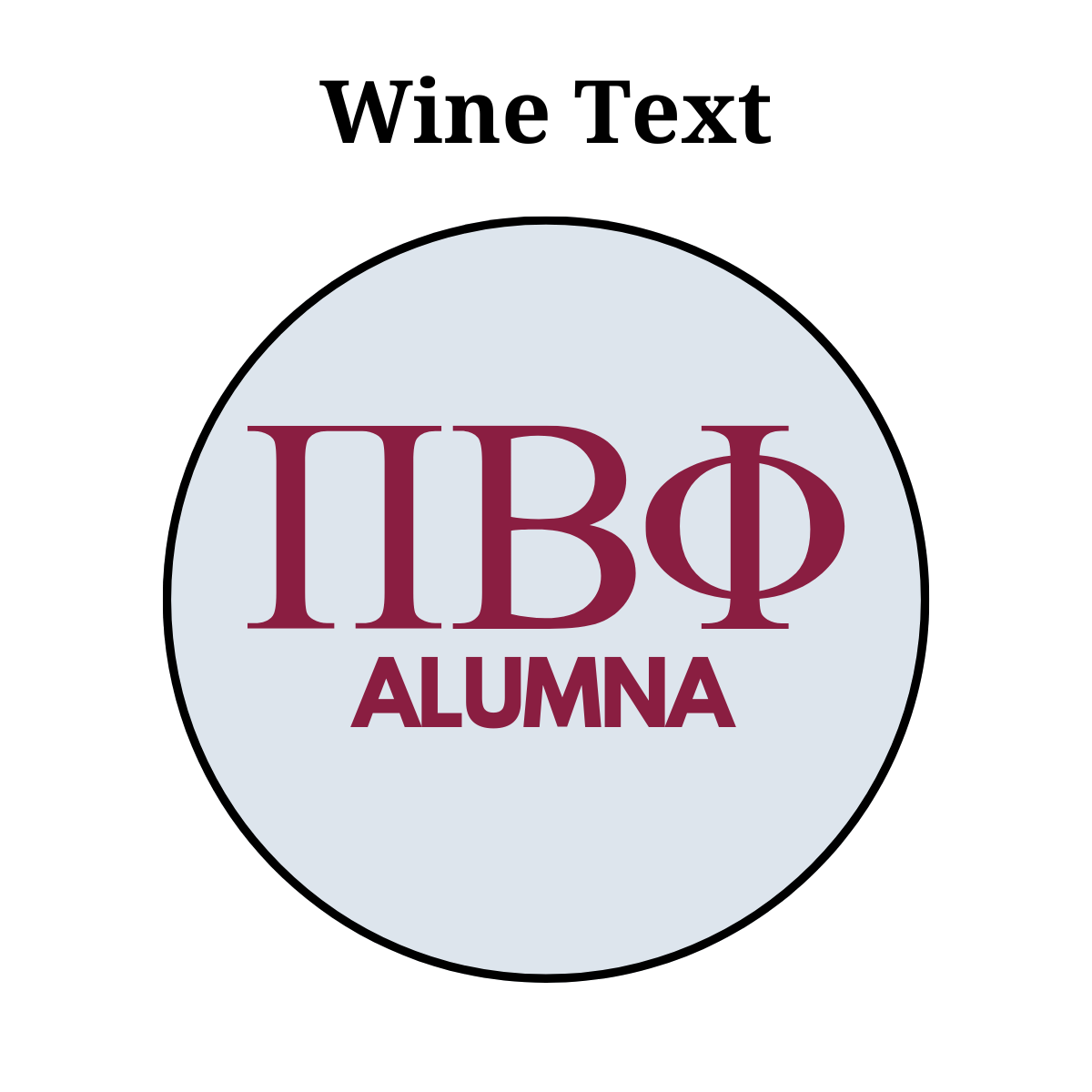 Pi Beta Phi Alumna Button
