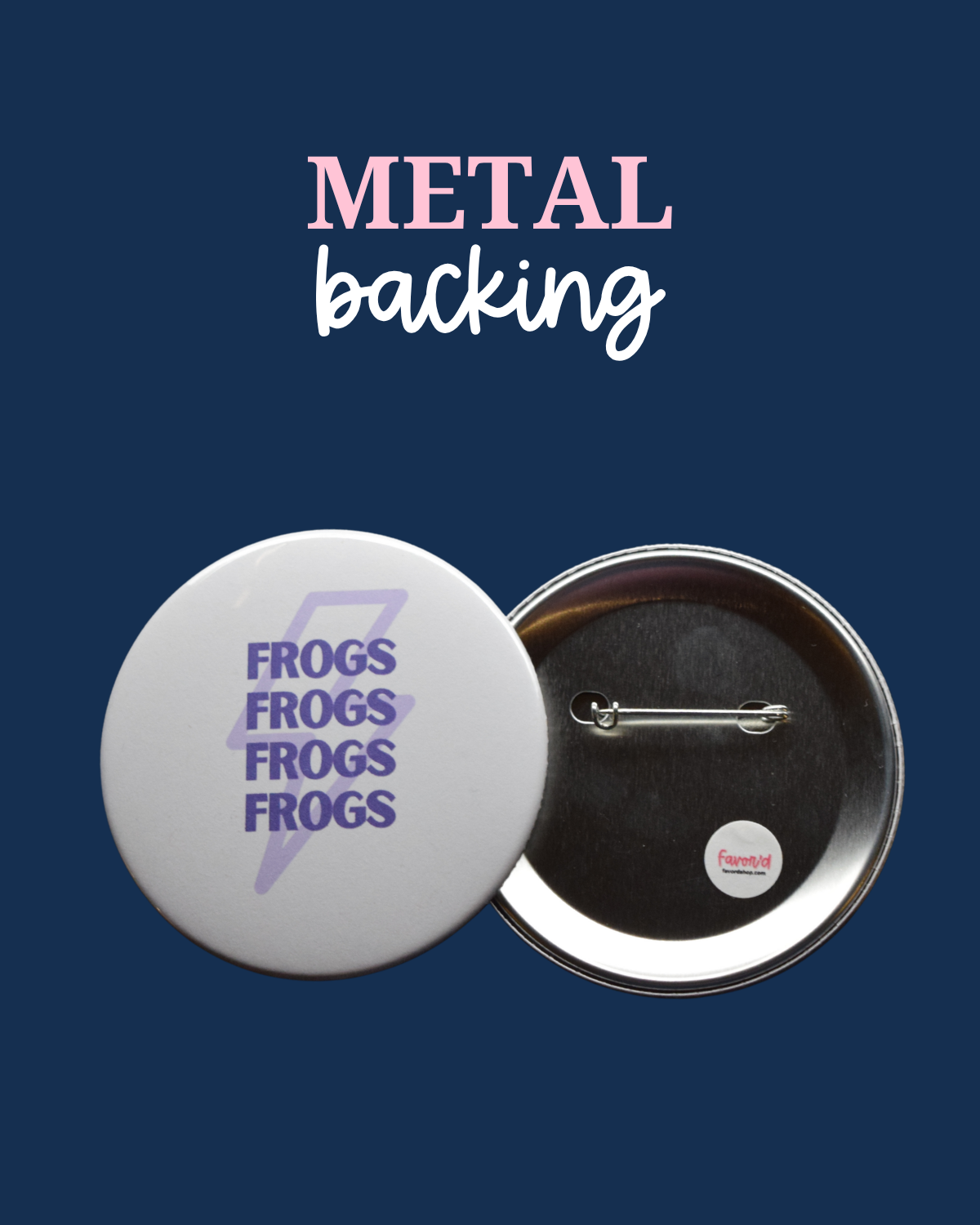 Frogs Lightning Bolt Button