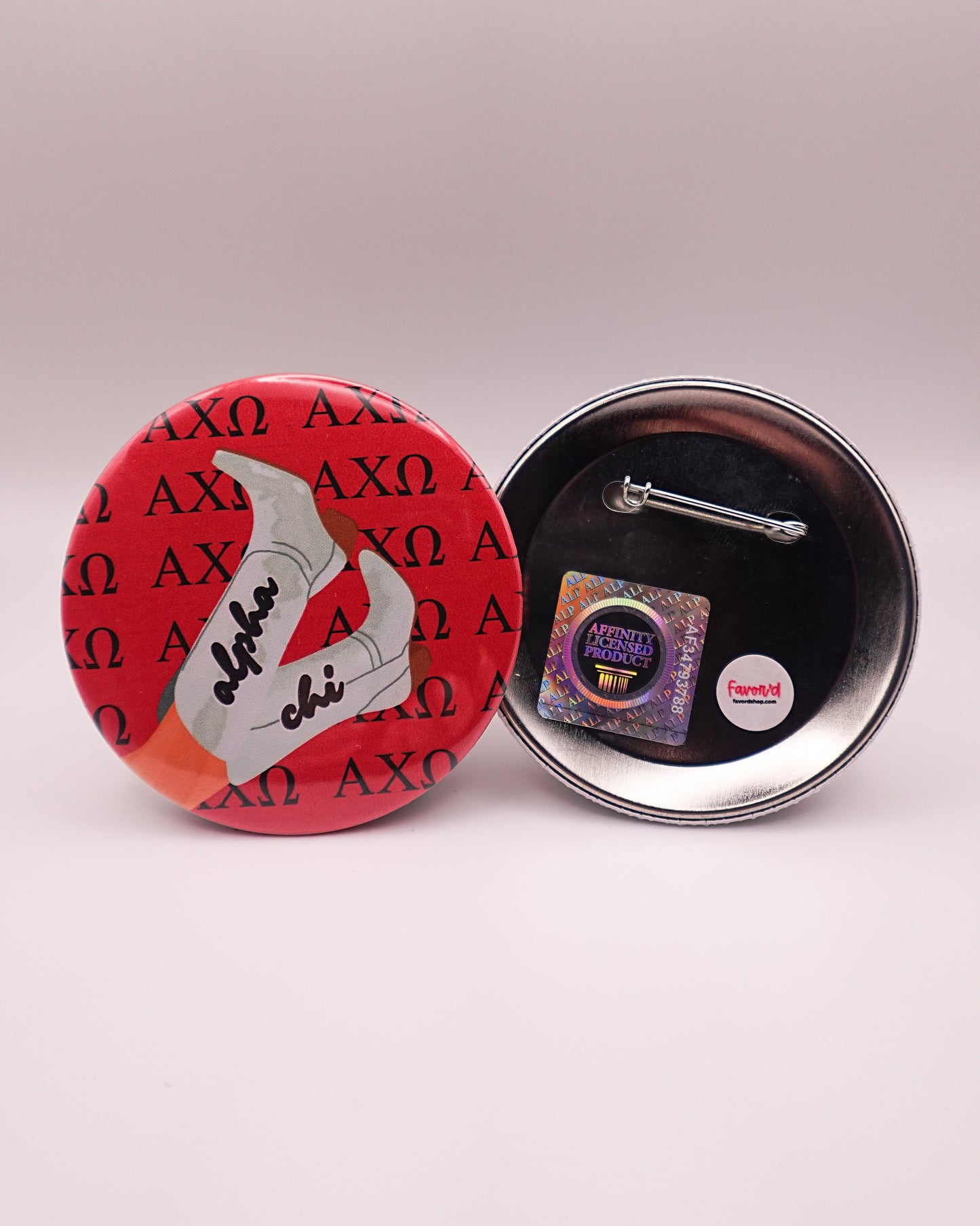 Alpha Chi Omega Boot Button