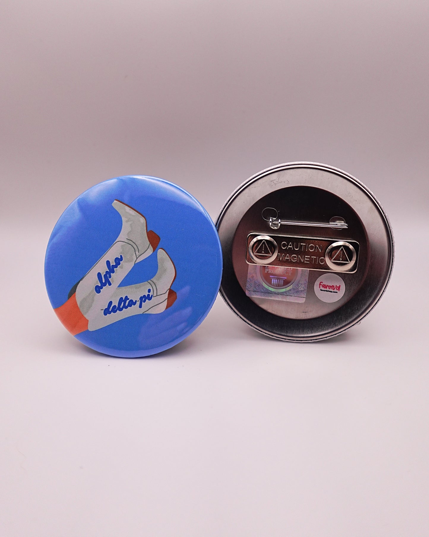 Alpha Delta Pi Blank Boot Button