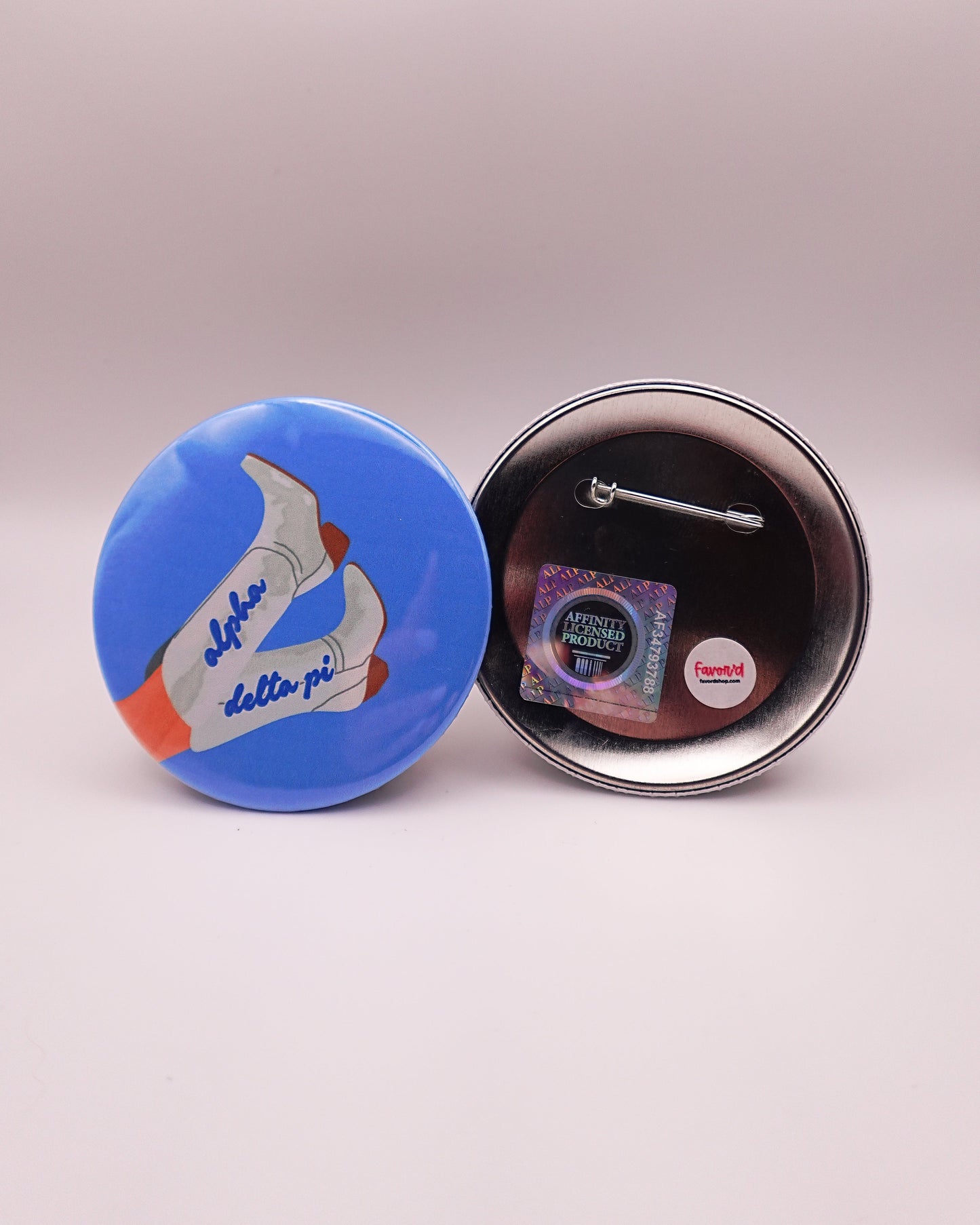 Alpha Delta Pi Blank Boot Button