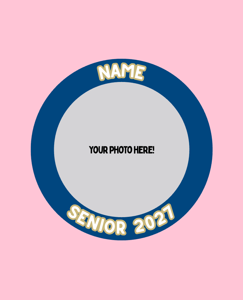 Custom Senior Photo Buttons