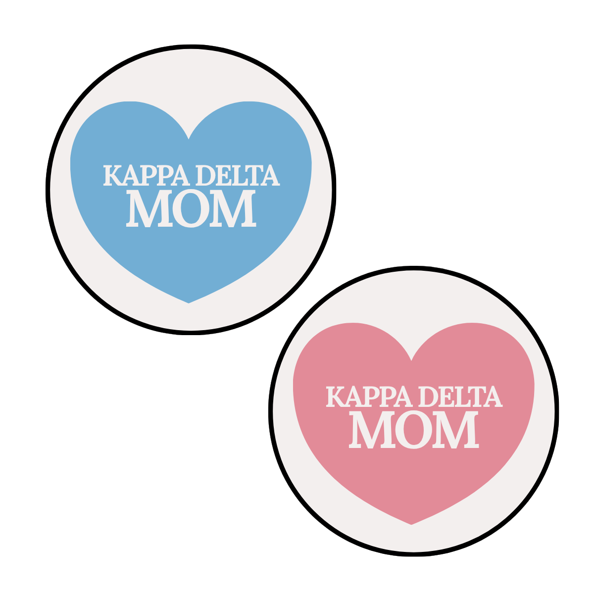 Kappa Delta Mom Heart