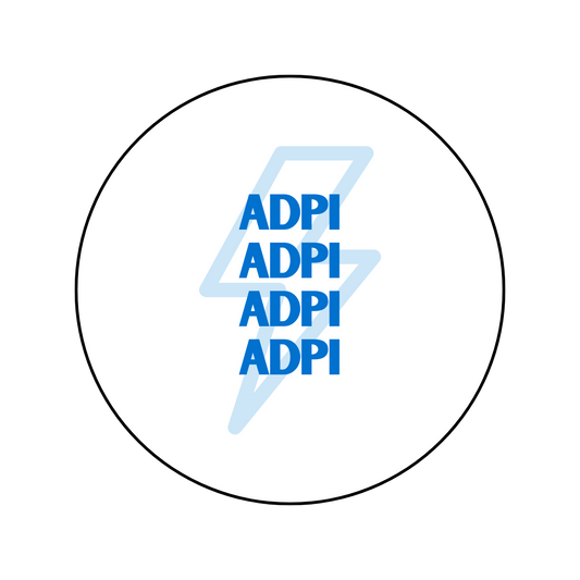 Alpha Delta Pi Lightning Bolt Button