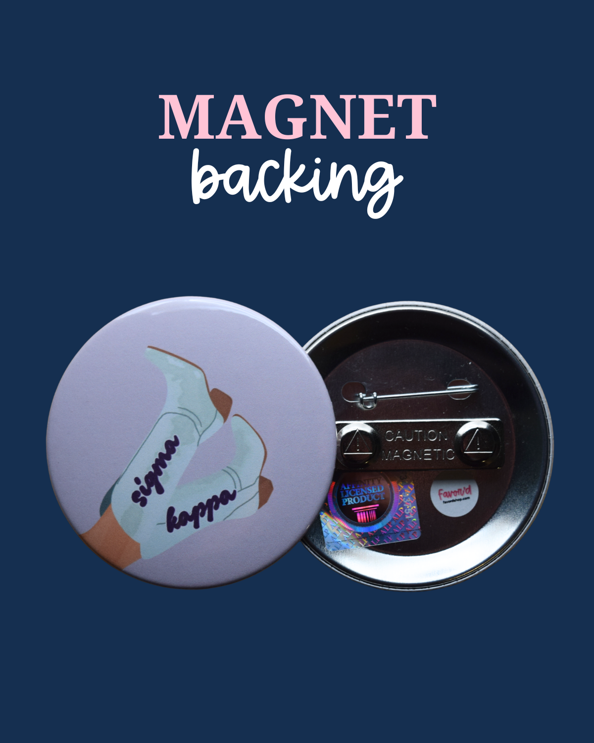 Sigma Kappa Blank Boot Button