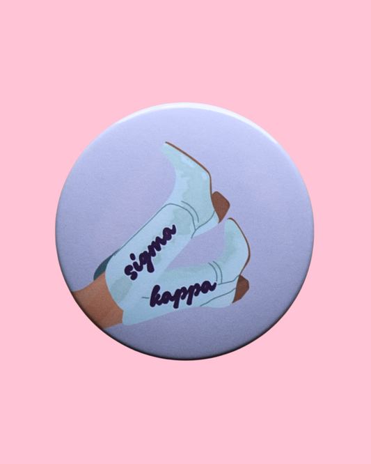 Sigma Kappa Blank Boot Button