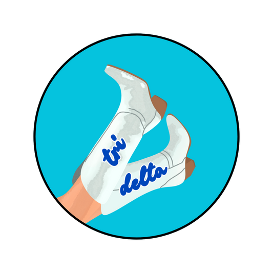 Delta Delta Delta Blank Boot Button