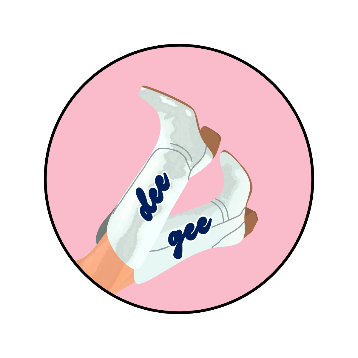 Delta Gamma Blank Boot Button