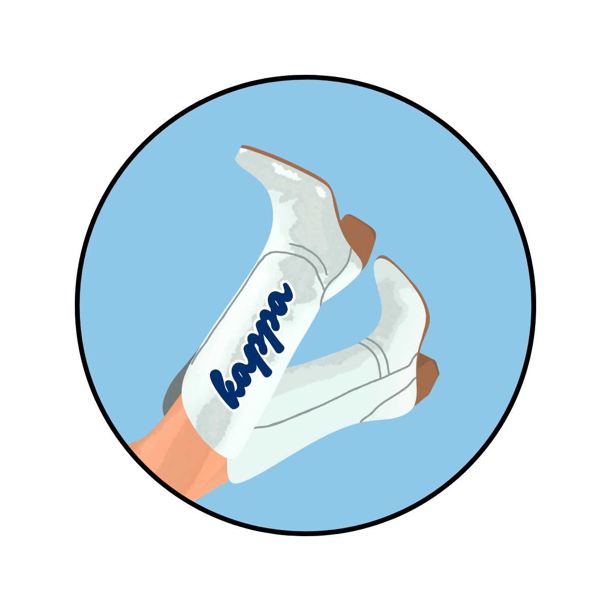Kappa Kappa Gamma Blank Boot Button