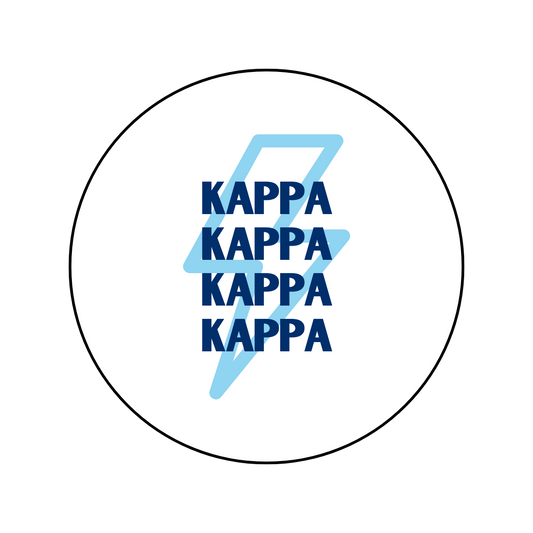 Kappa Kappa Gamma Lightning Bolt Button