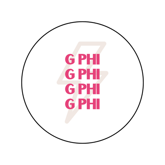 Gamma Phi Beta Lightning Bolt Button