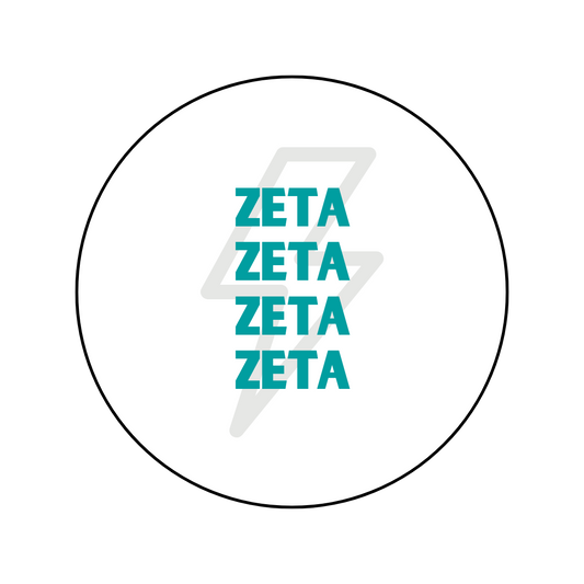 Zeta Tau Alpha Lightning Bolt Button