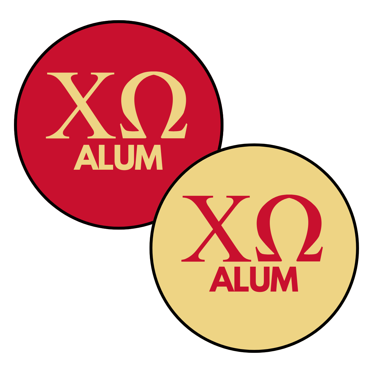 Chi Omega Alum Button