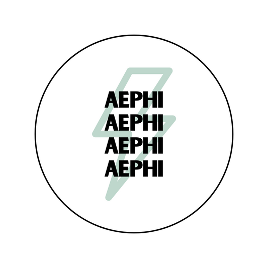 Alpha Epsilon Phi Lightning Bolt Button