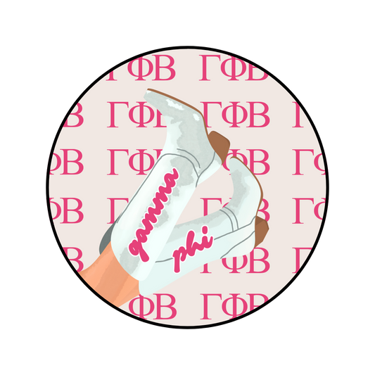 Gamma Phi Beta Boot Button