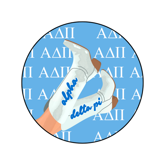 Alpha Delta Pi Boot Button