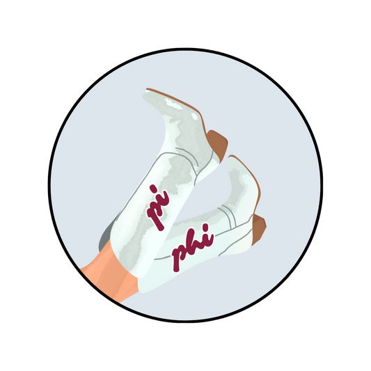 Pi Beta Phi Blank Boot Button