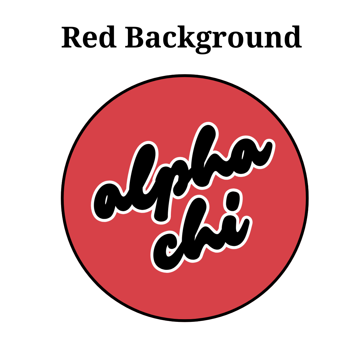 Alpha Chi Omega Blank Button
