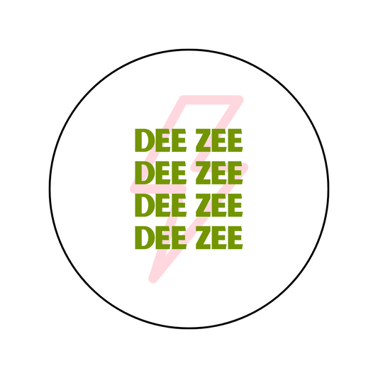 Delta Zeta Lightning Bolt Button